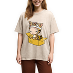 Cat Please Dont Throw Nara Washed T-Shirt
