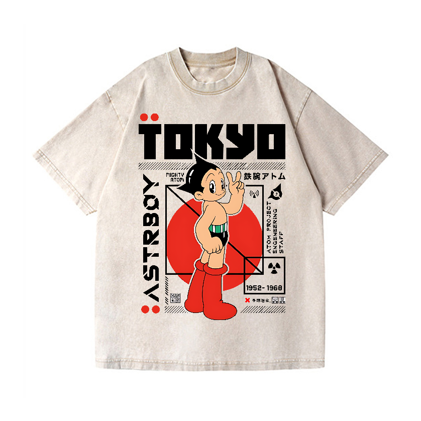 Astro Boy Vintage Wash Japanese Design T-Shirt