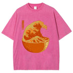 The Great Wave Off Orange Washed T-Shirt