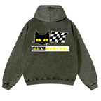 S.E.V Marchal Vintage Washed Cotton Back Art Hoodie
