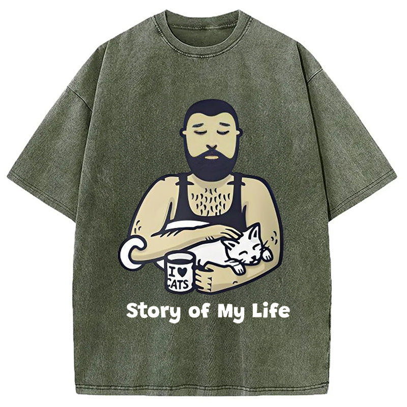 Story of My Life Washed T-Shirt