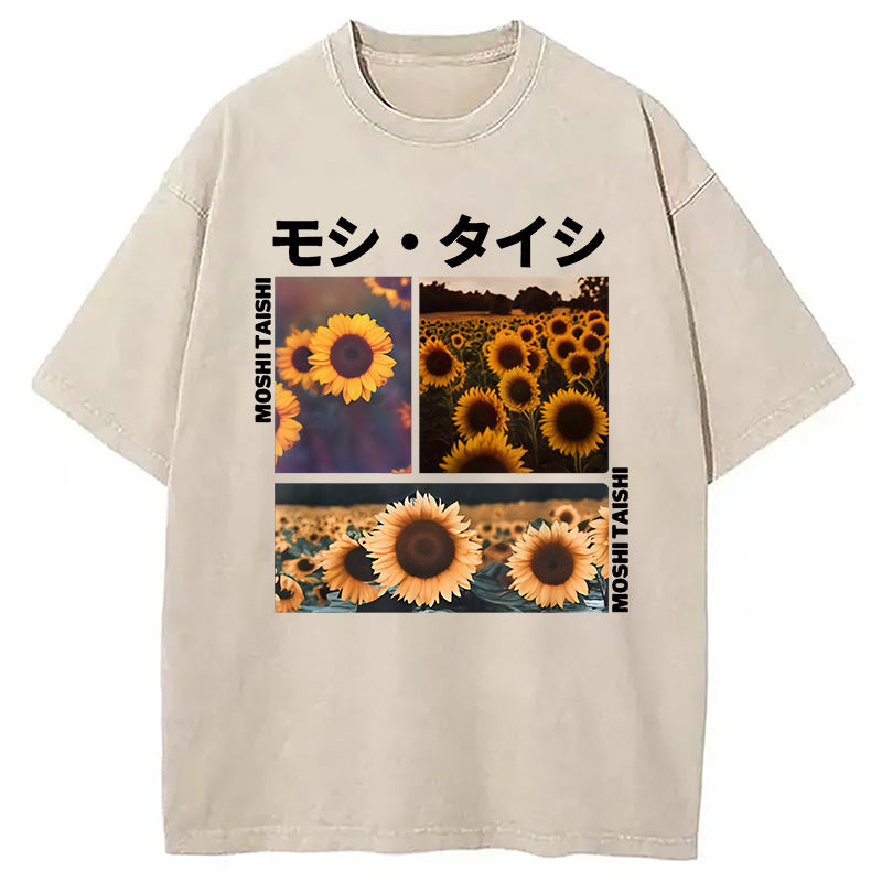 Sunflower Japanese Tokyo Washed T-Shirt