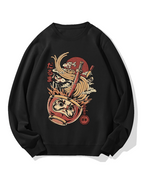 Traditional Daruma Ramen Cotton Sweatshirt