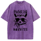 Be The Whole Problem Raccoon Washed T-Shirt