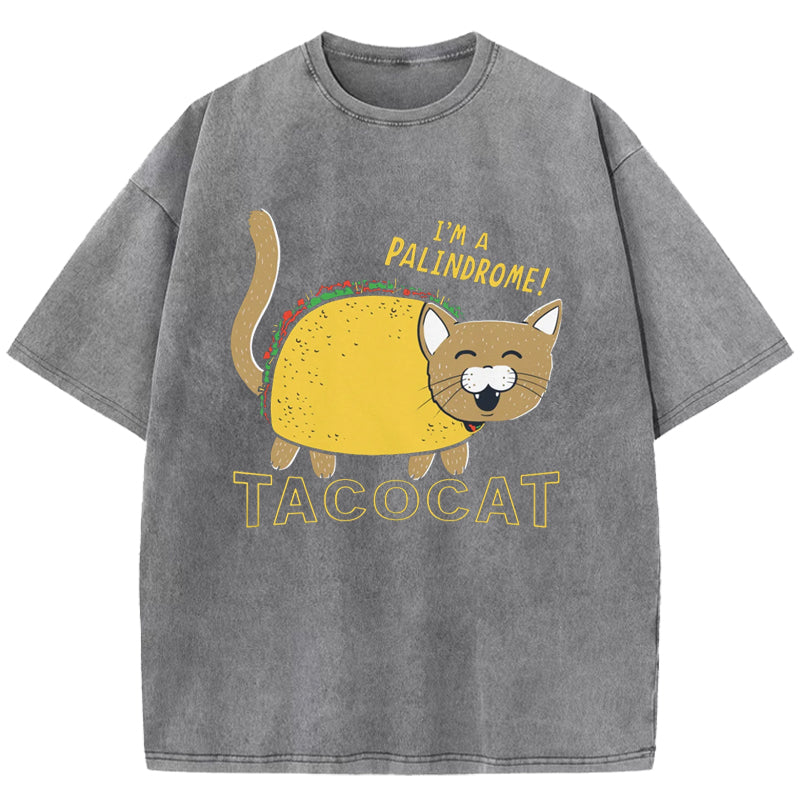 Taco Cat Washed T-Shirt