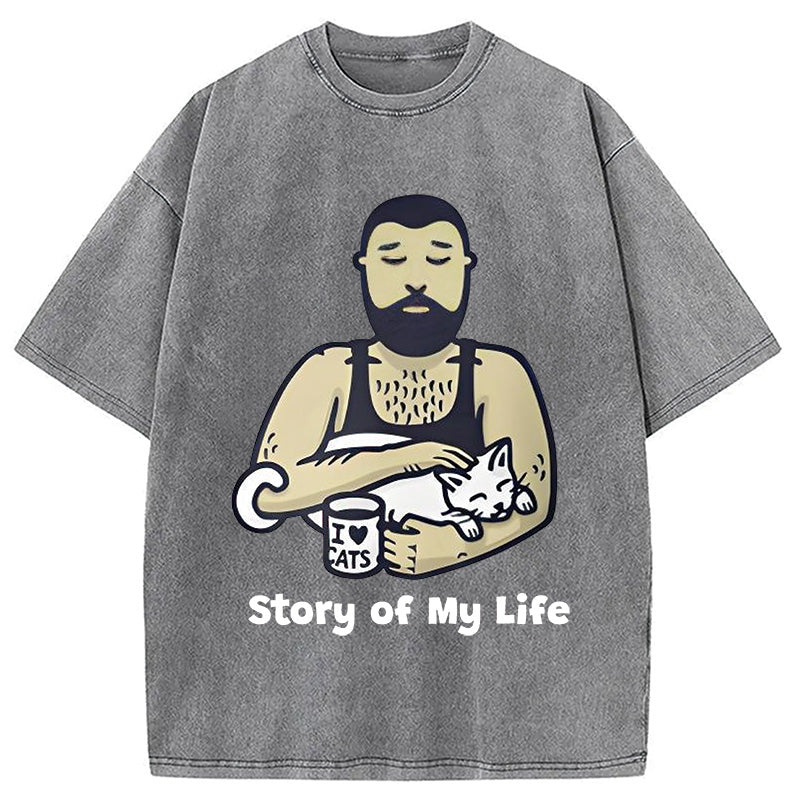 Story of My Life Washed T-Shirt