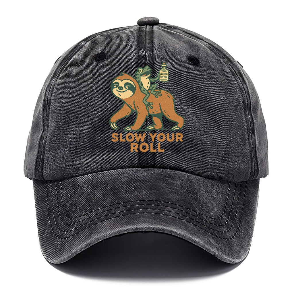 Sloth Frog Washed Cap