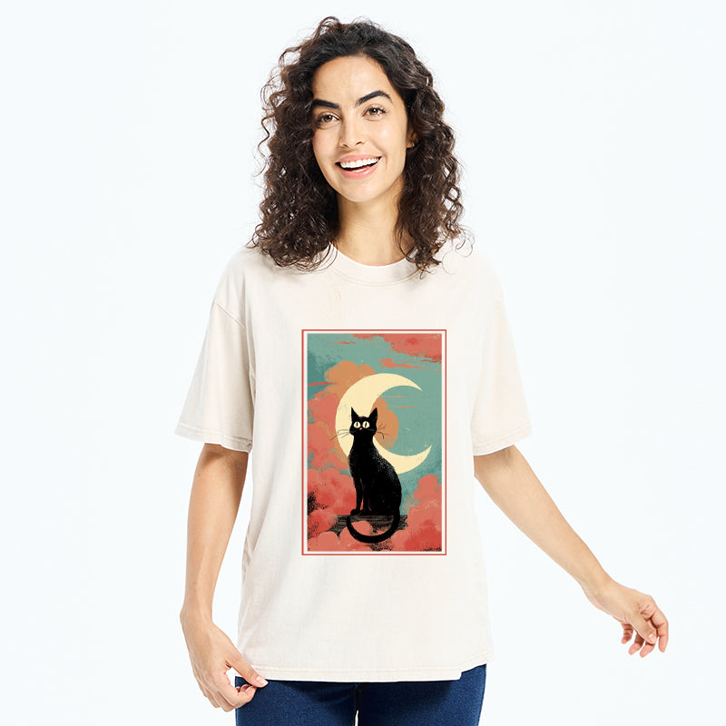 Unisex The Crescent Watcher Washed T-Shirt