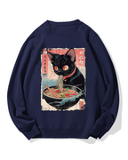 Ramen Cat Cotton Sweatshirt