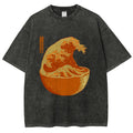 The Great Wave Off Orange Washed T-Shirt