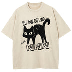 Attract Cats Washed T-Shirt