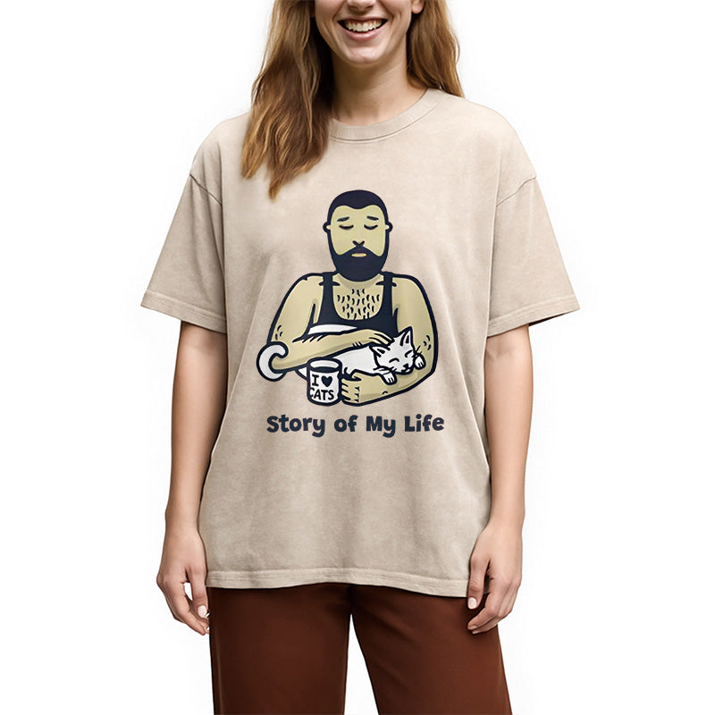 Story of My Life Washed T-Shirt