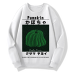 Japanese Green Punpkin Geek Cotton Sweatshirt