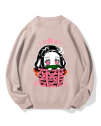 Nezuko Chibi basket Cotton Sweatshirt