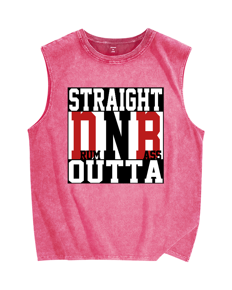 Drum N Bass Vintage Distressed Washed Tank Top