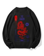 Japanese Dragon Cotton Sweatshirt