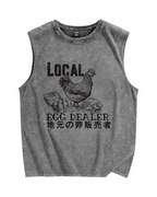 Egg dealer Vintage Distressed Washed Tank Top