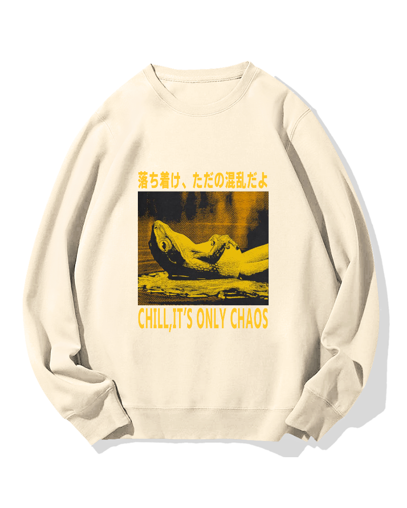 Chill It's Chaos Cotton Sweatshirt