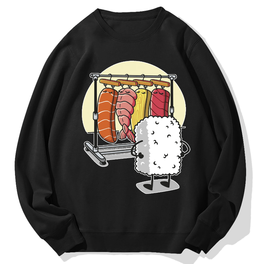 Sushi's Rack Geek Cotton Sweatshirt