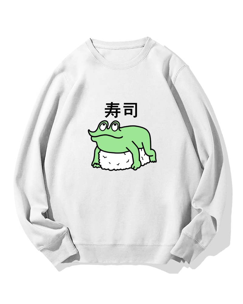 Frog Sushi Cotton Sweatshirt