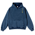 Bruce Lee Water Vintage Washed Cotton Back Art Hoodie