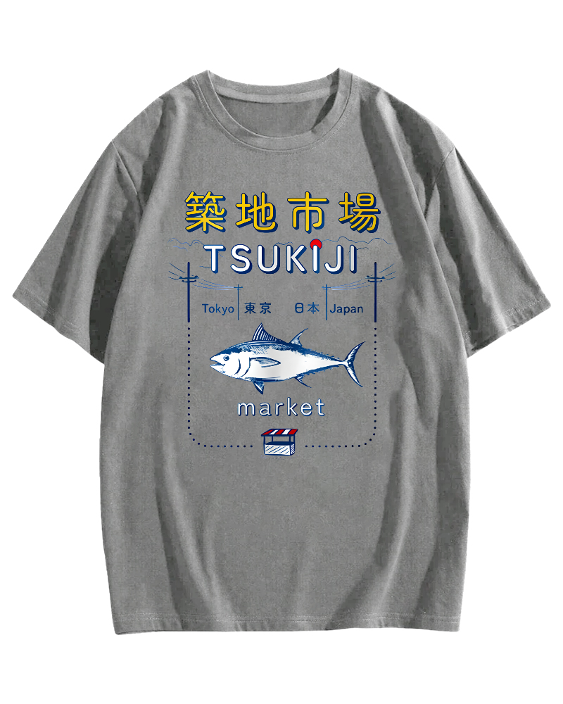 Tuna at the Tsukiji Market in Japan T-shirt