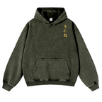 Bruce Lee Water Vintage Washed Cotton Back Art Hoodie