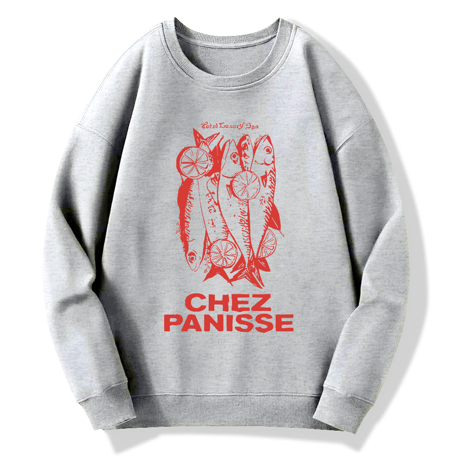 CHEZ PANISSE Cotton Pullover Sweatshirt