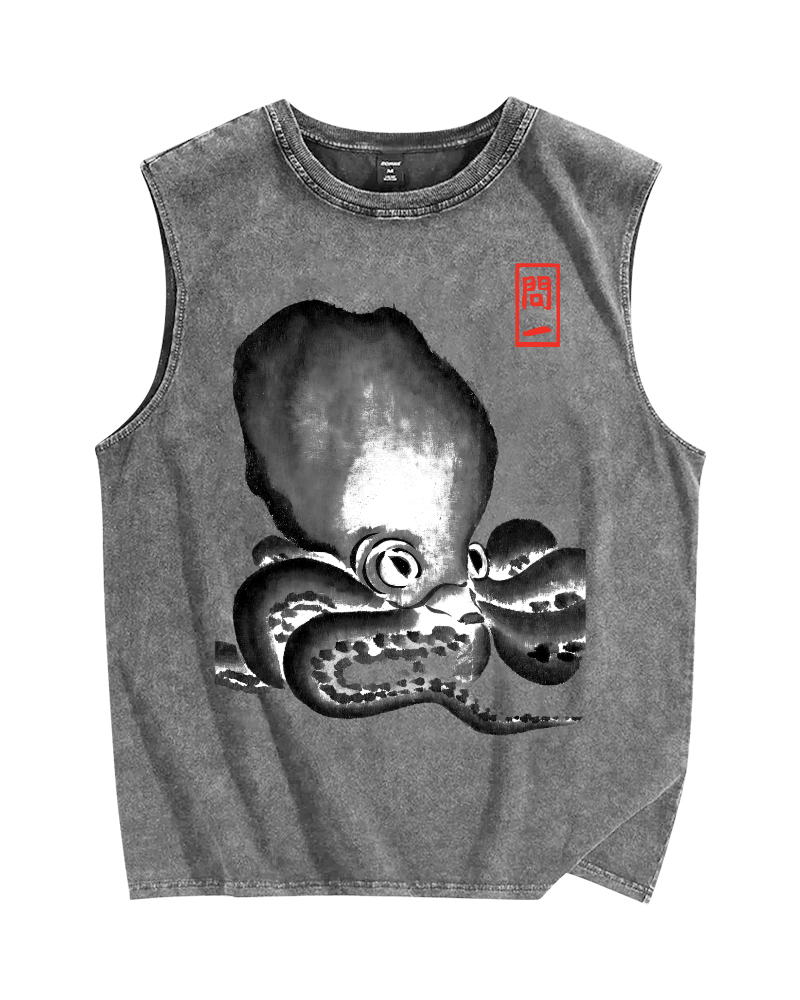 Vintage Distressed Washed Tank Top