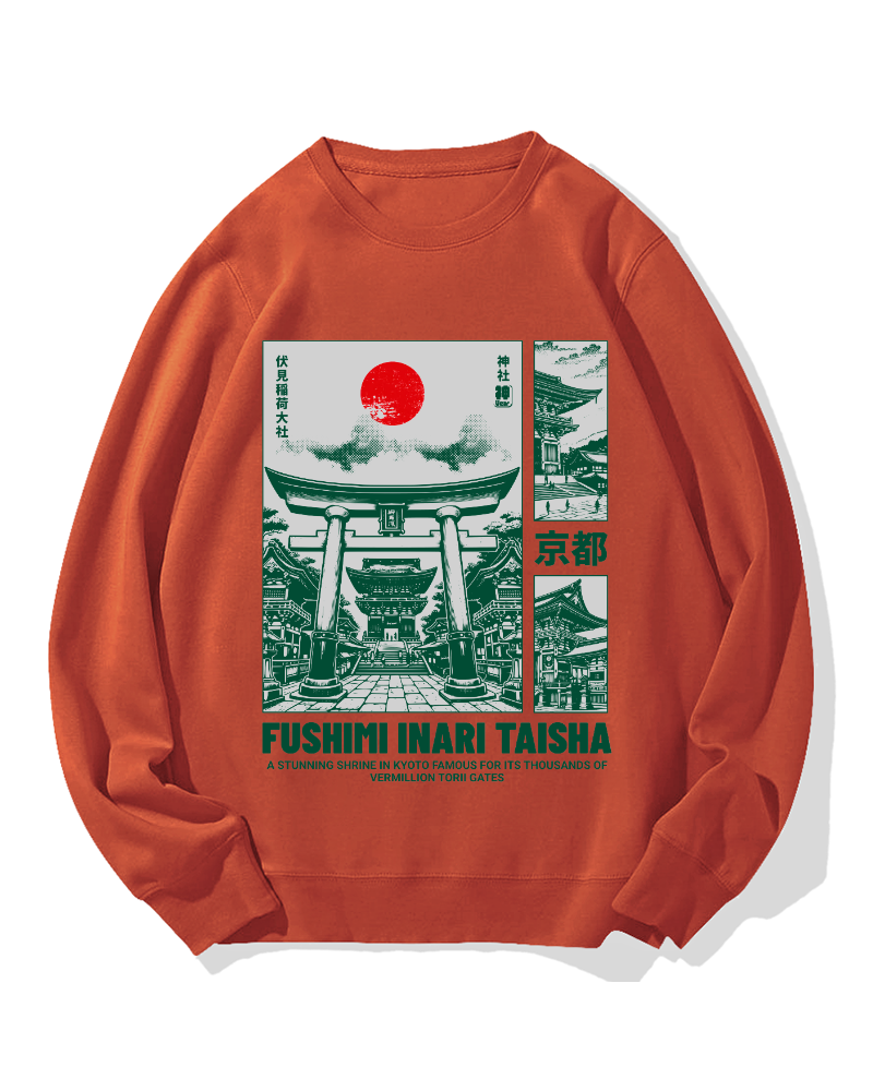 Osaka Fushimi-Inari Taisha Cotton Sweatshirt
