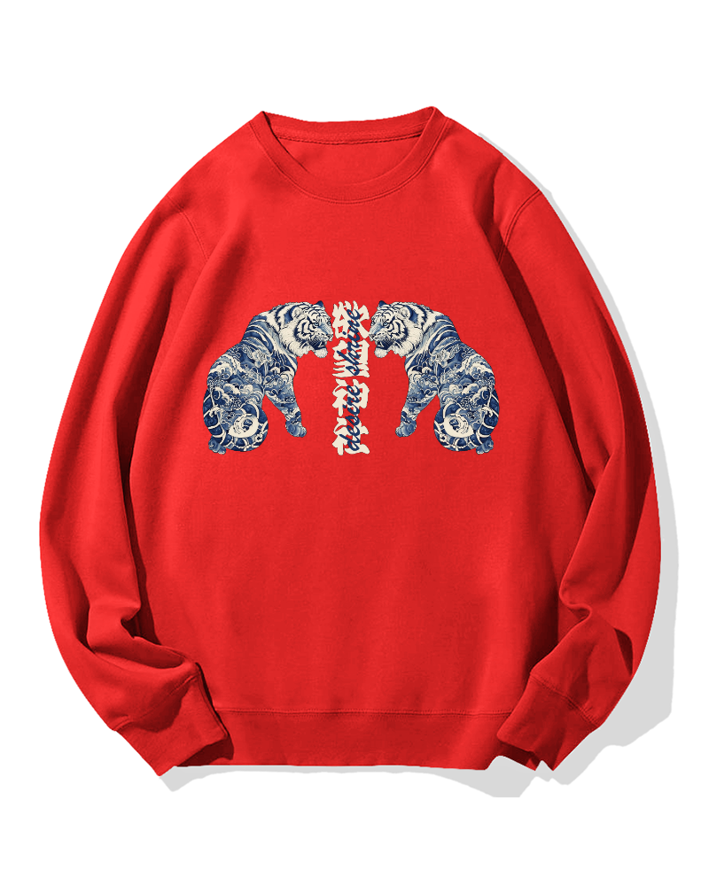 Shrine of Desire Tigers Cotton Sweatshirt