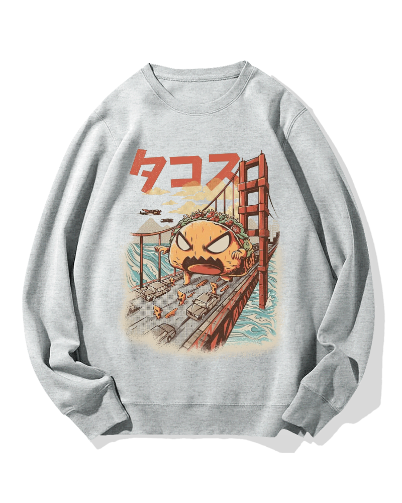 Taco Monster Cotton Sweatshirt