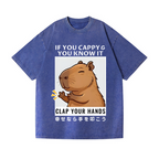 Capybara Vintage Wash Japanese Design T-Shirt