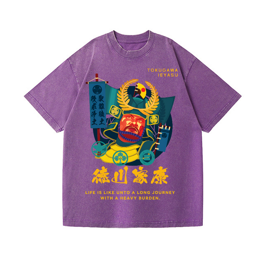 Tokugawa Ieyasu Vintage Wash Japanese Design T-Shirt