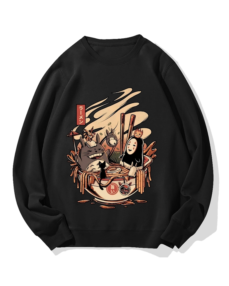 Ramen Pool Party Cotton Sweatshirt