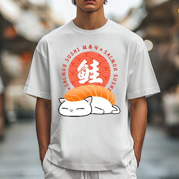 Sushi Cat Japanese Style Classic Tee