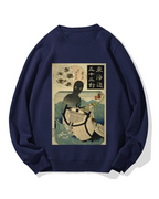 Ghost of the Sea Ukiyo-e Cotton Sweatshirt