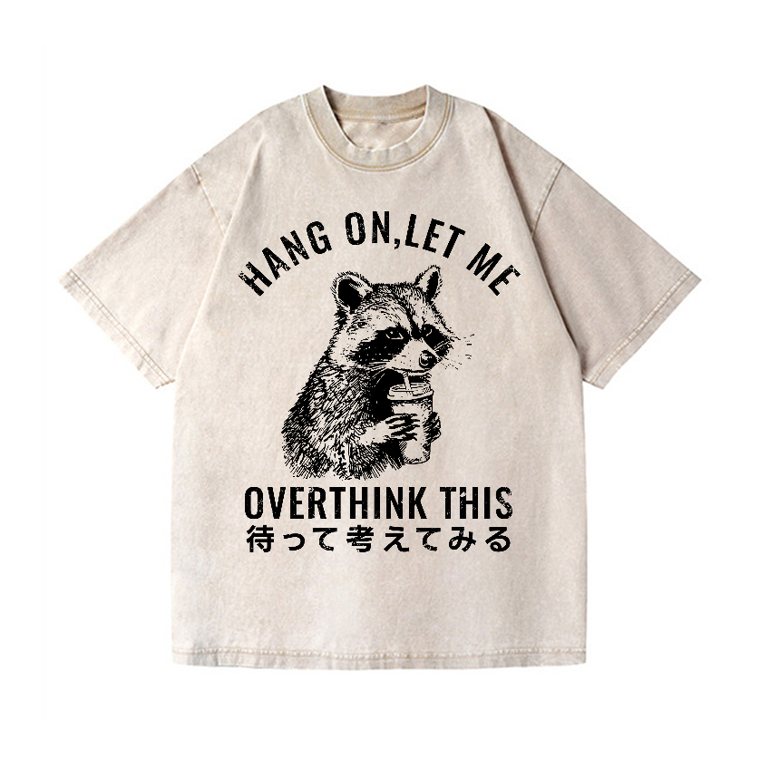 Racoon Vintage Wash Japanese Design T-Shirt