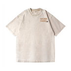 Cat Vintage Wash Japanese Design Back Art T-Shirt