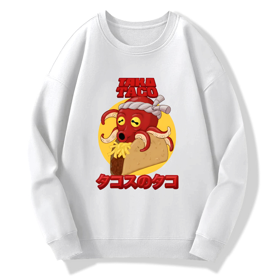 Taco de Pulpo Cotton Pullover Sweatshirt