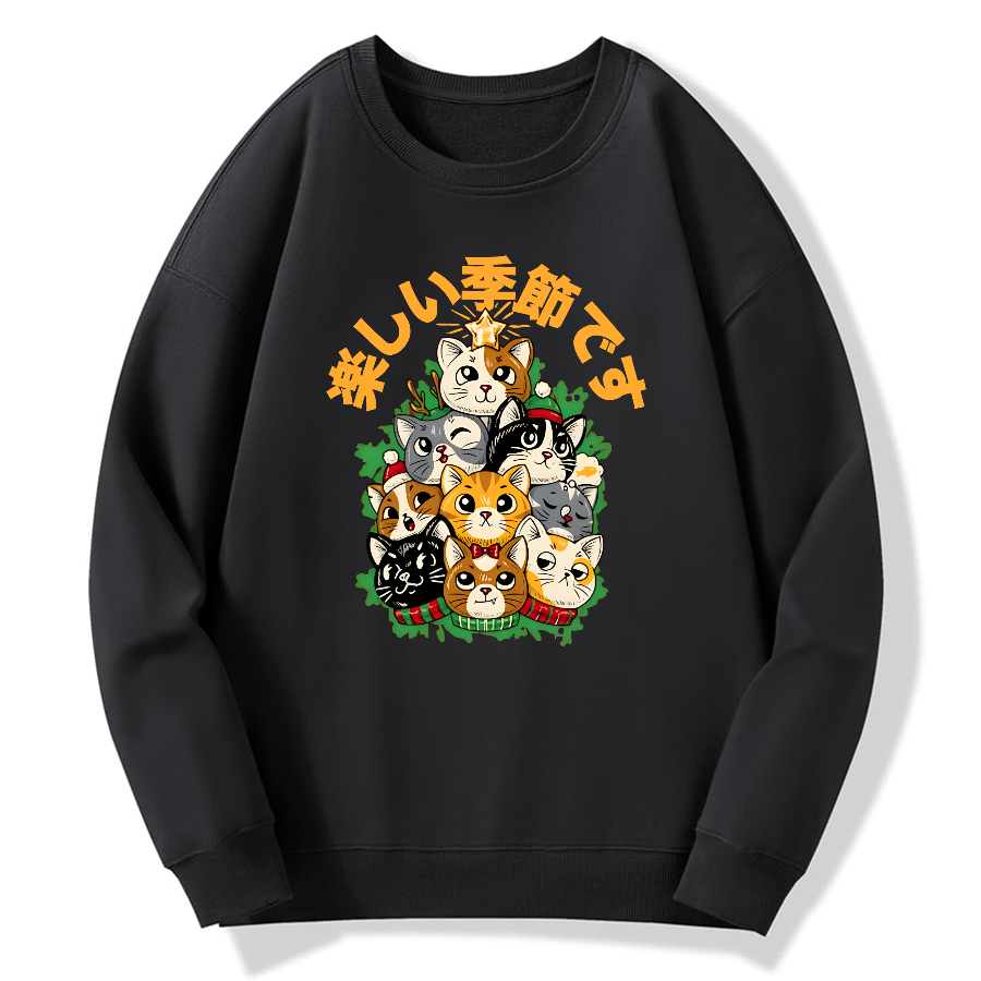 christmas tree Cotton Pullover Sweatshirt
