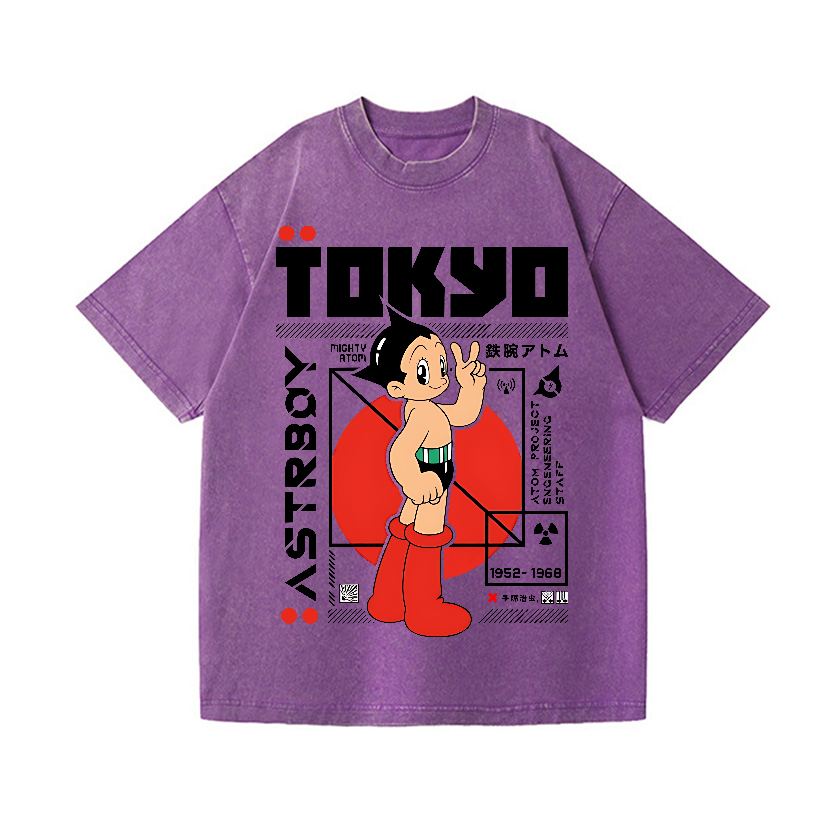 Astro Boy Vintage Wash Japanese Design T-Shirt
