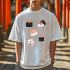 Sushi Cat Japanese Style Classic Tee