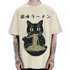 Kitten Ramen Vintage Washed T-shirt