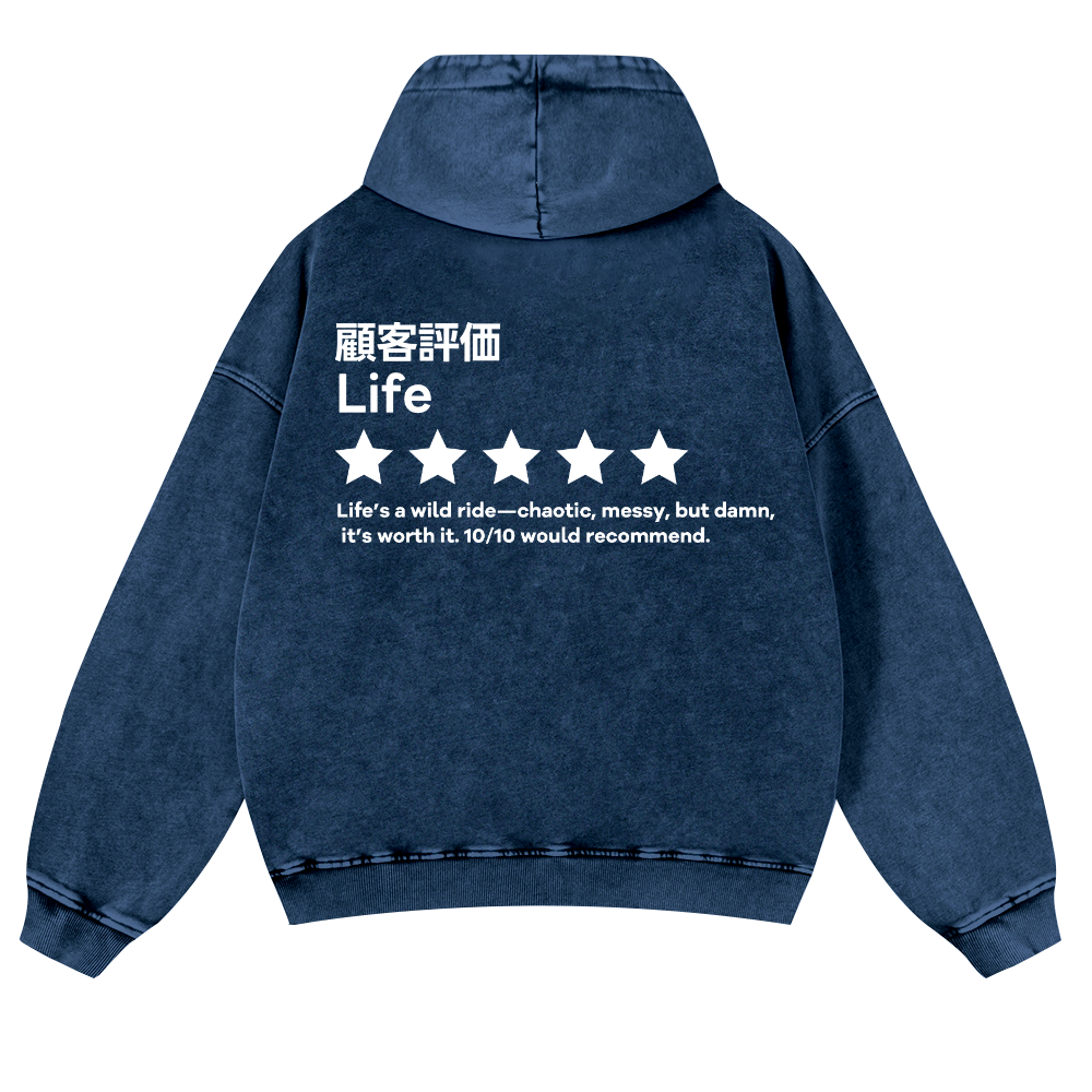 Life Vintage Washed Cotton Back Art Hoodie