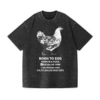 Chicken Vintage Wash Japanese Design T-Shirt