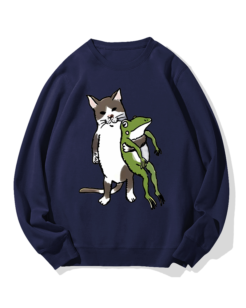Cat&Frog Cotton Sweatshirt