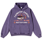 Taimeshi Gansui Vintage Washed Thick Cotton Hoodie