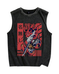 Unknown Warrior Samurai Vintage Distressed Washed Tank Top