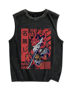 Unknown Warrior Samurai Vintage Distressed Washed Tank Top